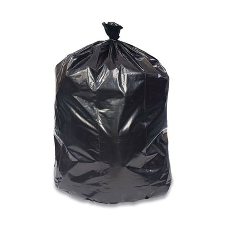 Coastwide Professional REPROCESSED RESIN CAN LINERS, 56 GAL, 1.5 MIL, 43in X 46in, BLACK, 100PK 420459